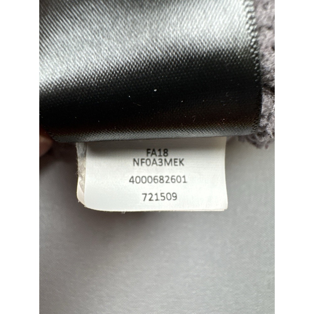 The North Face Sherpa Fleece Hoodie Jacket Women's Large Gray Lavender Full Zip - Picture 12 of 14